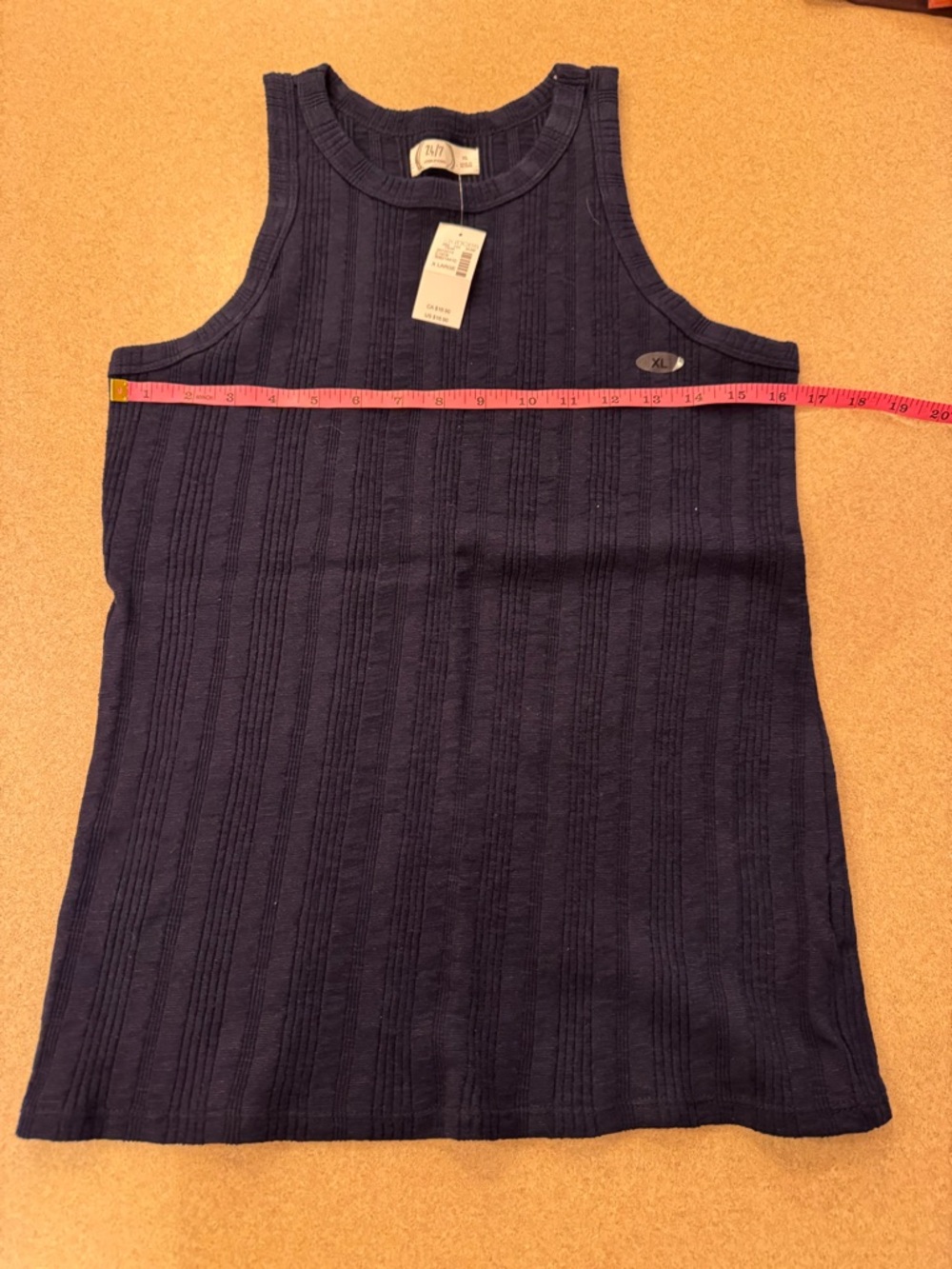 Maurices Navy Ribbed Tank Top